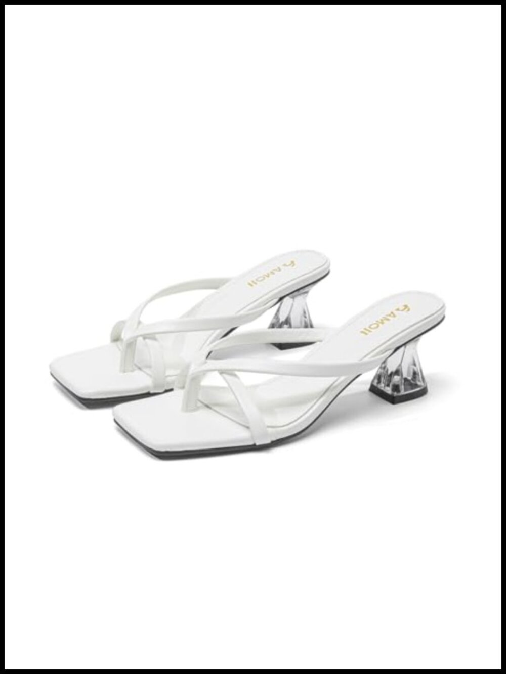Women's Kitten Heel Flip Flop Sandals Thong Heels Cushioned Comfort Summer